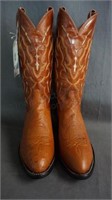 Tony Lama Ostrich Cowboy Boots Size 8 D