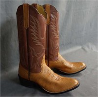 Rios of Mercedes Ostrich Cowboy Boots Size 7 D