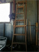 8 Foot Wooden Folding Ladder