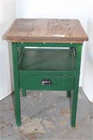 Wood painted side table