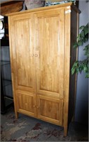 Oak veneer storage pantry