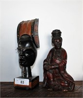 Tribal art display pieces - wood