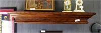 Large wood wall mantle