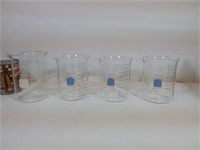 4 bechers Pyrex 1000ml made in Germany