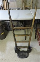 Antique bag cart with some original green paint