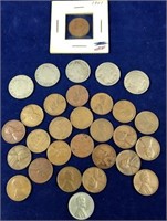 Indian Penny, "V" Nickels, Buffalo Nickels, more