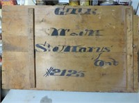 Antique Grand Trunk Railroad crate sign