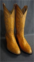 Anderson Bean Full Quill Ostrich Cowboy Boots 8 D