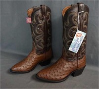 Tony Lama Full Quill Ostrich Cowboy Boots Size 8 D
