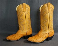 Anderson Bean Full Quill Ostrich Cowboy Boots 8 E
