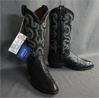 Tony Lama Full Quill Ostrich Cowboy Boots Size 9 D
