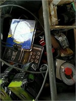 Miscellaneous hardware in metal tool box