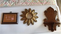 Wall Decor with vintage mirror