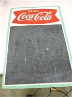 Old Coke chalk board  231/2 X 16