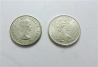 1963 & 1966 Fifty Cent Coins