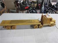 Wooden Truck with Trailer - Trailer Cribbage Board