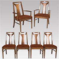 Six Broyhill Brasilia Dining Chairs