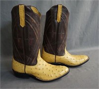 Rios of Mercedes Full Quill Ostrich Cowboy Boots