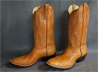 Rios of Mercedes Full Quill Ostrich Cowboy Boots