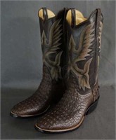 Rios of Mercedes Crocodile Cowboy Boots Size 8.5 E