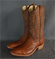 Rios of Mercedes Crocodile Cowboy Boots Size 11 D