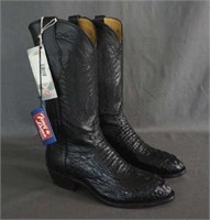 Tony Lama Hornback Caiman Cowboy Boots Size 9 D