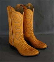 Rios of Mercedes Crocodile Cowboy Boots Size 8.5 C