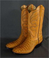 Rios of Mercedes Crocodile Cowboy Boots Size 9.5 E