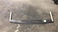 "Welcome" Saw Blade-