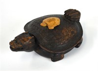 Japanese Wood Carved Turtle