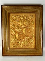 Persian Khatam Frame Embossed Brass Panel