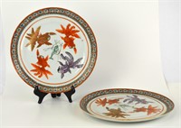 Pair Chinese Goldfish Plates