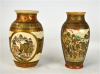 Two Japanese Satsuma Vases