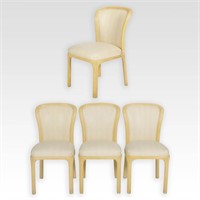 Set 4 Faux Snake Skin Chairs from Greenbaums