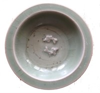 Chinese Celadon Glazed Fish Bowl
