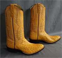 Rios of Mercedes Full Quill Ostrich Cowboy Boots