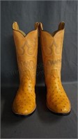 Rios of Mercedes Full Quill Ostrich Boots Size 9 D