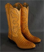 Rios of Mercedes Crocodile Cowboy Boots Size 9 C