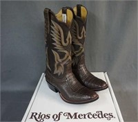 Rios of Mercedes Hornback Crocodile Cowboy Boot 7E