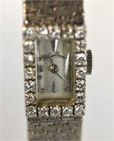 14K White Gold Lady Watch