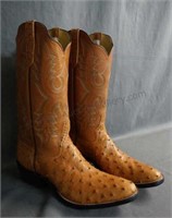 Rios of Mercedes Full Quill Ostrich Cowboy Boots