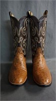 Rios of Mercedes Full Quill Ostrich Cowboy Boots