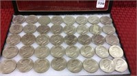 Collection of 40 Ike Dollars Including