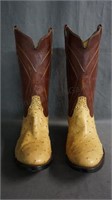 Rios of Mercedes Full Quill Ostrich Boots 11 B