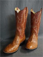 Rios of Mercedes Full Quill Ostrich Cowboy Boots