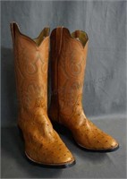Rios of Mercedes Full Quill Ostrich Boots Size 9 D