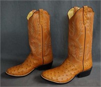 Rios of Mercedes Full Quill Ostrich Cowboy Boots