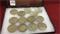 Collection of 13-1922 Peace Silver Dollars