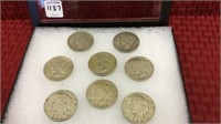 Collection of 8 Peace Silver Dollars