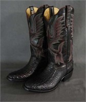 Rios of Mercedes Crocodile Cowboy Boots Size 9 D